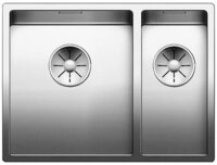 Blanco Edelstahlsp&uuml;le CLARON 340/180-IF Edelstahl, InFino Ablauf, 58,5/51 cm