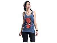 Spiderman Tanktop Spiderman Tank Shirt ärmelloses Damen T-Shirt Burnout Washed