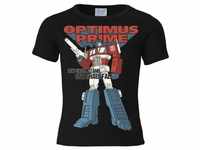 LOGOSHIRT T-Shirt Optimus Prime - One Shall Stand mit coolem Frontprint, schwarz