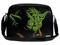 LOGOSHIRT Schultertasche Yoda - Krieg der Sterne, mit coolem Yoda-Frontprint