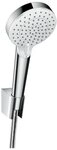 hansgrohe Handbrause Crometta, Brausehalterset 100 Vario EcoSmart m....