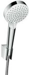 hansgrohe Brausegarnitur HG Brausenset CROMETTA Vario/Porter wei&szlig;/chrom