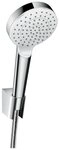 hansgrohe Handbrause Crometta, Brausehalterset 100 1jet EcoSmart m....