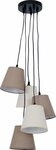 n&auml;ve Pendelleuchte Boho, ohne Leuchtmittel, E14 max. 40W, Textil (Polyester/Cotton),