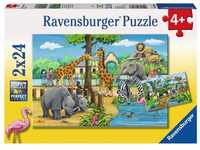 Ravensburger Puzzle Ravensburger Kinderpuzzle - 07806 Willkommen im Zoo - Puzzle