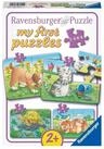 Ravensburger Puzzle Niedliche Haustiere. My first Puzzle. 4 Motive, 19...