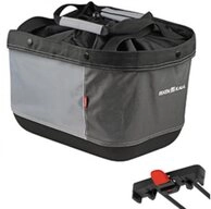 KlickFix Fahrradkorb KLICKfix Fahrradkorb Alingo GT grau 24x41x29 cm