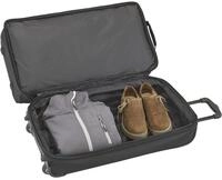 travelite Reisetasche Trolley-Reisetasche S 55cm, mit Dehnfalte, schwarz blau