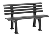 Blome Gartenbank Gartenbank Ibiza 2-Sitzer, Pflegeleichter Kunststoff, Wei&szlig;