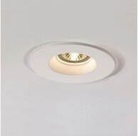 SLV Einbauleuchte Einbauleuchte Plastra, QPAR51, rund, wei&szlig;er Gips, max. 35W