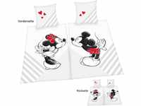 Partnerbettwäsche Disney's Mickey und Minnie Mouse in Gr. 135x200 cm, Disney,