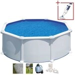 Gre Rundpool ATLANTIS inkl. Zubeh&ouml;r (Set, 5-tlg), H&ouml;he: 132 cm, in versch....