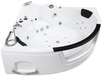 HOME DELUXE Whirlpool-Badewanne LAGUNA - L MINI 135 x 135 x 65 cm, mit...