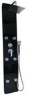 HOME DELUXE Duscharmatur Duschpaneel DIVE - Schwarz inkl. Tropenbrause und...