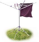 relaxdays W&auml;schespinne 19 m Leine mit Standfu&szlig;