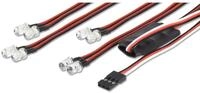 CARSON Carson LED Licht-Set 4+4 &uuml;ber Radio RC-Ladeger&auml;t