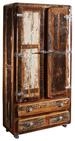 Massivmoebel24 Dreh-/Schwebet&uuml;renschrank FREEZY (Schrank Altholz 90x38x185