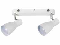 Rabalux LED Deckenspots Ebony" 2-flammig, Metall, weiß, E27, L260mm"