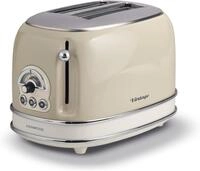 Ariete Toaster Vintage, 2 kurze Schlitze, f&uuml;r 2 Scheiben, 815 W, creme