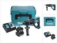 Makita Akku-Kombibohrhammer DHR 202 RTJ Akku Kombihammer 18 V 2,0 J SDS Plus +...
