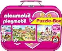 Schmidt Spiele Puzzle Puzzlebox Playmobil pink, 2 Puzzleteile