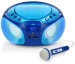 Lenco SCD-650BU UKW-Radio (FM, 6 W, Karaoke-Radio, MP3, USB, Mikrofon, Aux inkl.