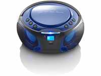 Lenco CD-Player SCD-550 Audio- & Video-Adapter, Blau, Lichteffekt