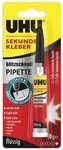UHU Klebstoff UHU Sekundenkleber Blitzschnell Pipette 10g