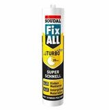 SOUDAL Montagekleber Fix ALL Turbo Wei&szlig; - Hybrid-Montagekleber 430 g, Schneller