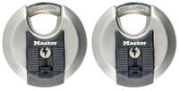 Master Lock Vorh&auml;ngeschloss 2-Disk aus Edelstahl (70mm) M40E Diebstahlalarm