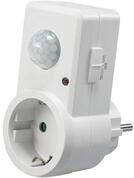 ChiliTec Bewegungsmelder Zwischensteckdose mit Bewegungsmelder, 120&deg; 9m