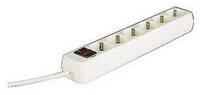 Hama Steckdosenleiste 6-fach, mit Schalter, 1,4 m, Wei&szlig; (00030384)...