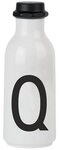 Design Letters Trinkflasche Schwarz Wei&szlig; 0,5 Liter 20202500-Q, aus Kunststoff, 0,5