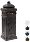 relaxdays Briefkasten Standbriefkasten Antik, Bronze