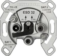 Kathrein Kathrein SAT-Steckdose 3fach Einzeldose, Twin ESD 32 SAT-Antenne