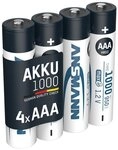 ANSMANN AG Micro AAA Akku 1000 mAh Hohe Kapazit&auml;t Akku