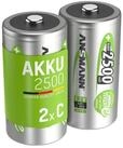 ANSMANN AG ANSMANN NiMH-Baby-Akku maxE, 2500 mAh, 2 St&uuml;ck Akku