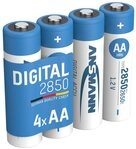 ANSMANN AG ANSMANN Digital NiMH Akku Mignon AA Typ 2850mAh 4 Akku