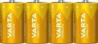 VARTA 4er Set D Batterien Longlife Alkaline 1,5V - Made in Batterie