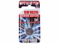 Maxell MAXELL Knopfzelle CR1620, Lithium, 3 V-, 80 mAh Knopfzelle