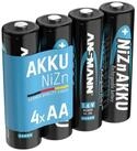 ANSMANN AG Akku Mignon AA 2500mWh 4 St&uuml;ck Akku