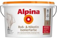 Alpina Wandfarbe Ru&szlig;- & Nikotin Isolierfarbe 5 Liter wei&szlig; matt