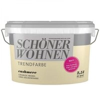 SCH&Ouml;NER WOHNEN FARBE Wandfarbe SW Trend Wandfarbe matt 2,5L cashmere 1515