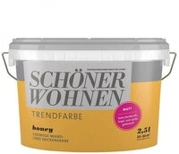 SCH&Ouml;NER WOHNEN FARBE Wandfarbe SW Trend Wandfarbe matt 2,5L honey 1519