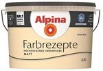 Alpina Wand- und Deckenfarbe Farbrezepte 2,5 L. Sweet Home - Helles Apricot orange