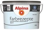Alpina Wand- und Deckenfarbe Alpina Farbrezepte 2,5 L. Stilles Wasser Matt