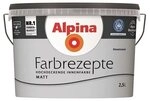 Alpina Wand- und Deckenfarbe Farbrezepte 2,5 L. Kieselstrand Matt