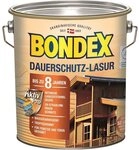 Bondex Holzschutzlasur BONDEX Dauerschutz-Lasur Au&szlig;en, Holzfarbe, wetterschutz, 4 l,