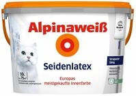 Alpina Wandfarbe Alpina Seidenlatex Alpinawei&szlig; 10 L seidengl&auml;nzend