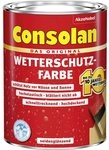 Consolan&nbsp; Holzschutzlasur Consolan Wetterschutz-Farbe 0,75 L moosgr&uuml;n